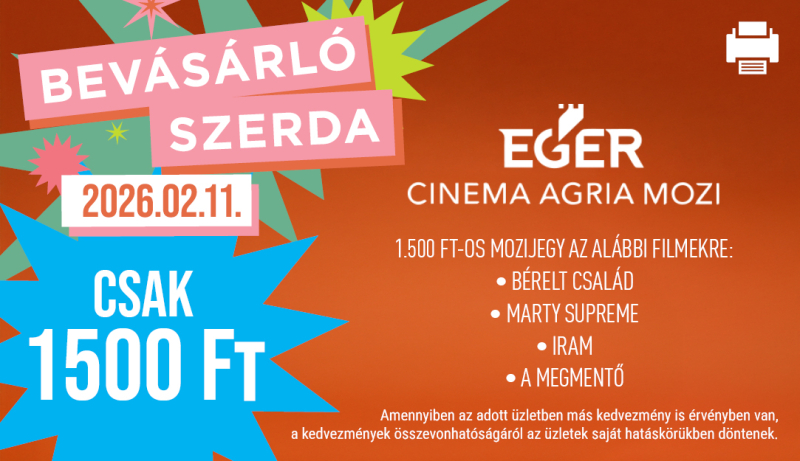 Agria Park Promociók Bevásárló Szerda Kupon