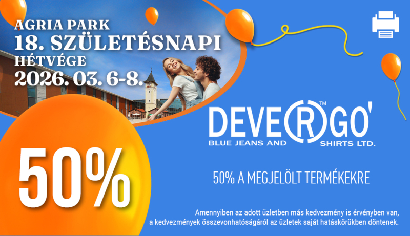 Agria Park Promociók Bevásárló Szerda Kupon