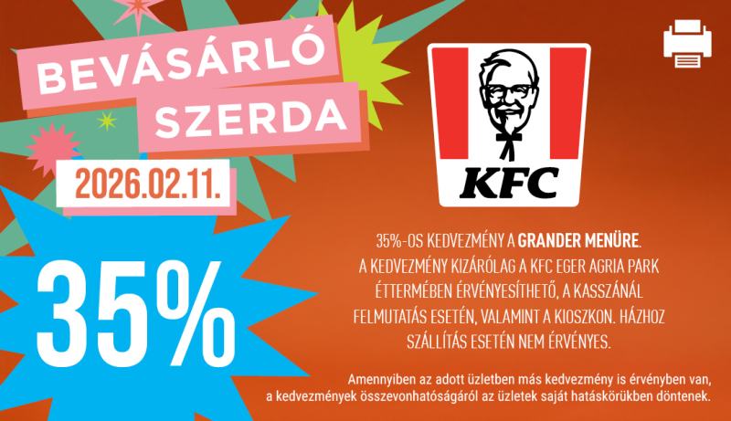 Agria Park Promociók Bevásárló Szerda Kupon