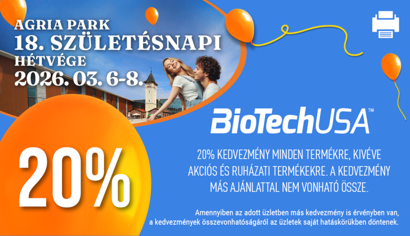 Agria Park Promociók Bevásárló Szerda Kupon